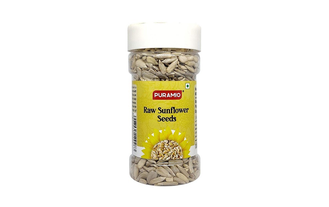 Puramio Raw Sunflower Seeds    Plastic Bottle  125 grams